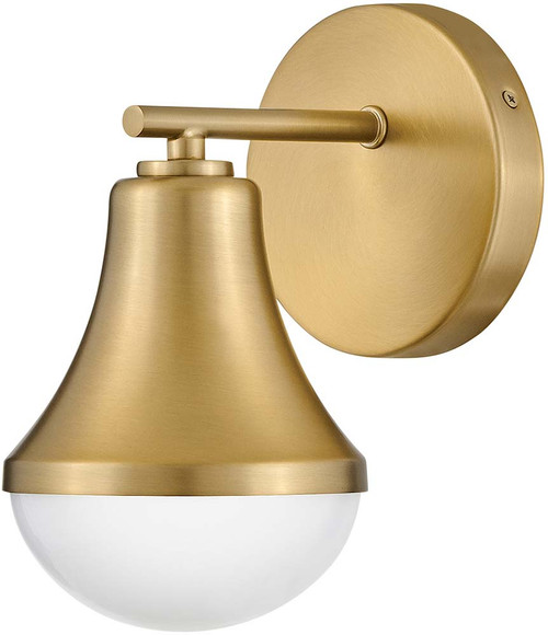 Lark 85510LCB Haddie Modern Lacquered Brass LED Sconce Lighting