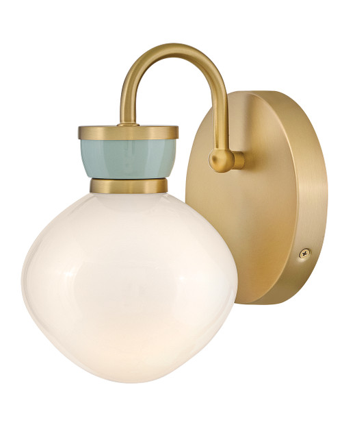 Lark 85590LCB-SF Lucy Contemporary Lacquered Brass LED Wall Light Sconce
