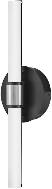 Lark 85600BK-CM Kai Contemporary Black with Chrome LED Lamp Sconce