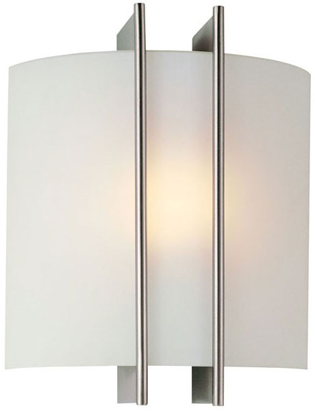 Lite Source LS1673 Checks Collection 9 inches High Wall Lamp in Polished Steel