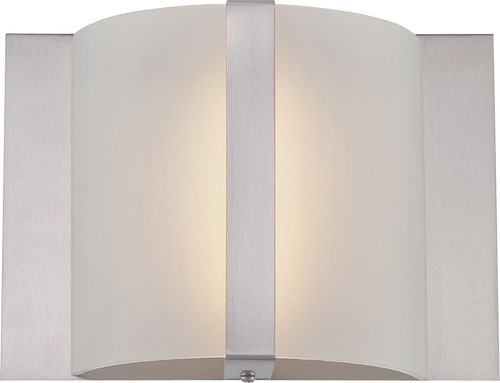 Lite Source LS-16368 Waldo Modern Polished Steel Finish 8.5" Wide LED Sconce Lighting