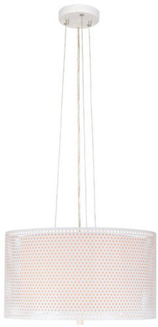 Lite Source LS-18959 Parmida Modern White Drum Lighting Pendant