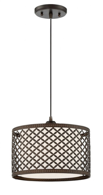 Lite Source LS-19216 Jules Contemporary Black Drum Hanging Light