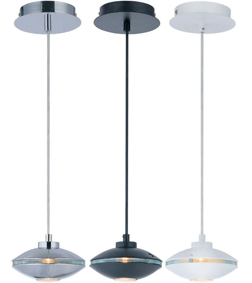 Lite Source LS-19957 Espace Modern Pendant Light in Black, White, or Chrome