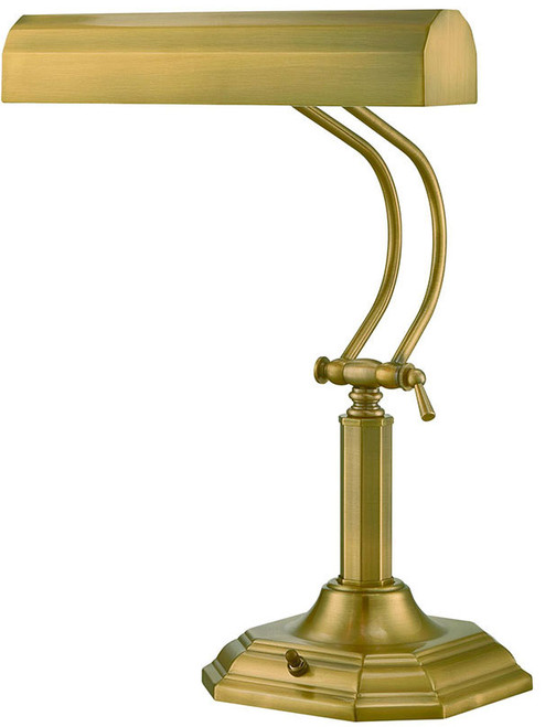 Lite Source LS-398AB Piano Mate Antique Brass Fluorescent Study Lamp