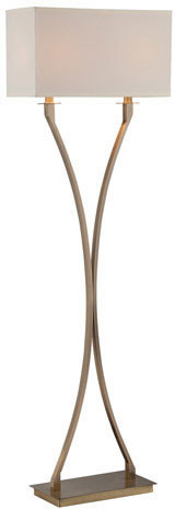 Lite Source LS-82615 Cruzito Modern Antique Brass Floor Light