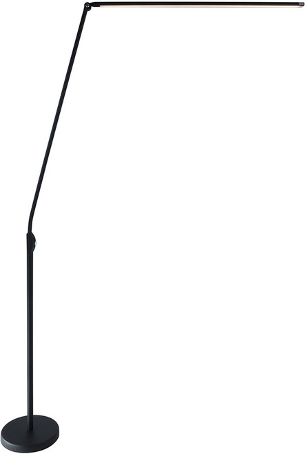 Lite Source LS-83320BLK Pontus Modern Satin Black LED Floor Lighting