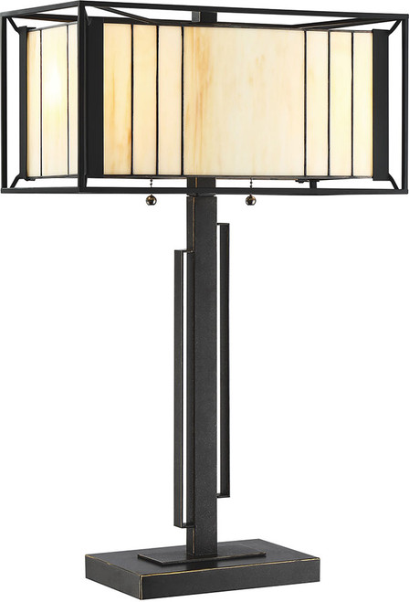 Lite Source C41419 Lanton Tiffany Dark Bronze Side Table Lamp