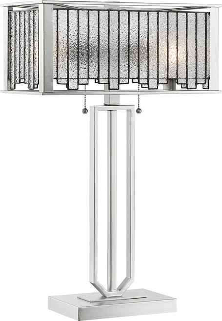 Lite Source C41420 Celine Tiffany Aged Silver Table Lamp