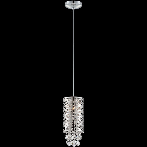 Lite Source EL-10100 Benedetta Chrome 6 Inch Diameter Modern Mini Pendant Lamp