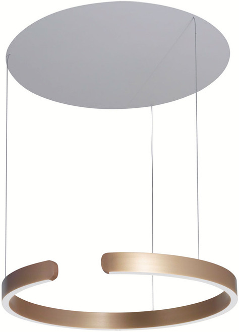 Lumpure 5373-860RP-BG-3 Tokio Modern Brushed Gold LED Ceiling Pendant Light