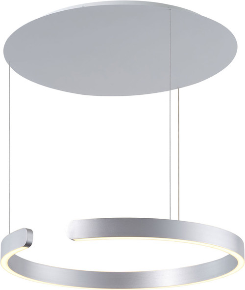 Lumpure 5373D-830-30RP-SLV-3000-TR Tokio Modern Silver LED Hanging Light