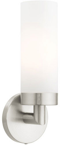 Livex 15071-91 Aero Modern Brushed Nickel Wall Sconce Light