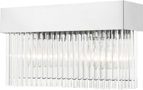 Livex 15712-05 Norwich Polished Chrome 14" Lamp Sconce