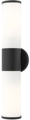 Livex 16562-04 Lindale Contemporary Black 2-Light Vanity Lighting Fixture