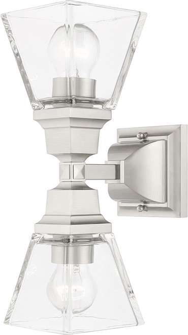 Livex 17178-91 Mission Brushed Nickel Wall Sconce Light