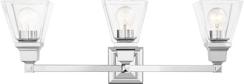 Livex 17173-05 Mission Polished Chrome 2-Light Bath Lighting Fixture