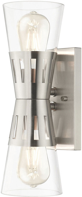 Livex 18172-91 Bennington Brushed Nickel Wall Lamp