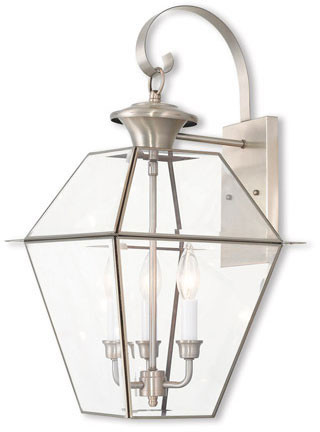 Livex 2381-91 Westover Brushed Nickel Wall Mounted Lamp