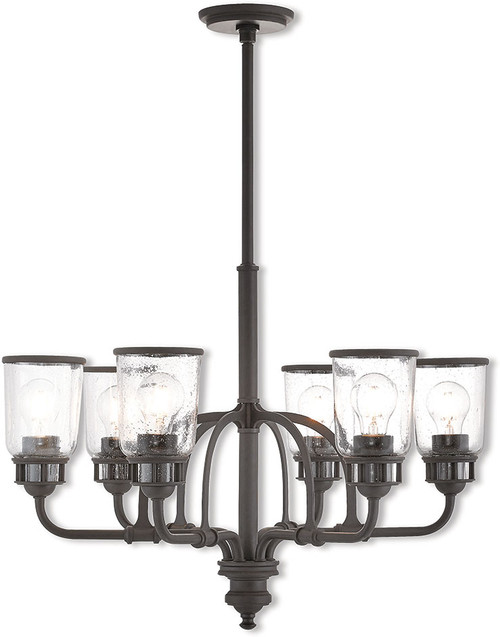 Livex 40026-07 Lawrenceville Modern Bronze Chandelier Light