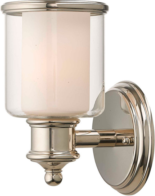 Livex 40211-35 Middlebush Polished Nickel Wall Sconce