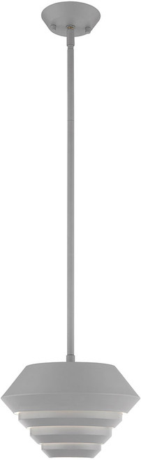 Livex 40401-80 Amsterdam Contemporary Nordic Gray Mini Ceiling Light Pendant