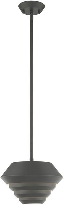 Livex 40401-76 Amsterdam Modern Scandinavian Gray Mini Drop Ceiling Lighting