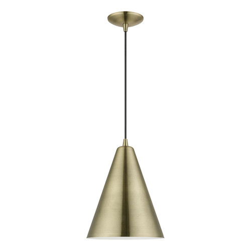 Livex 40852-01 Dulce Antique Brass Mini Pendant Lighting