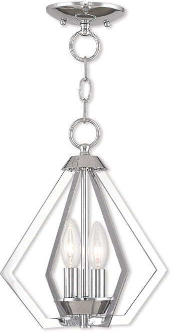 Livex 40922-05 Prism Contemporary Polished Chrome Foyer Light Fixture