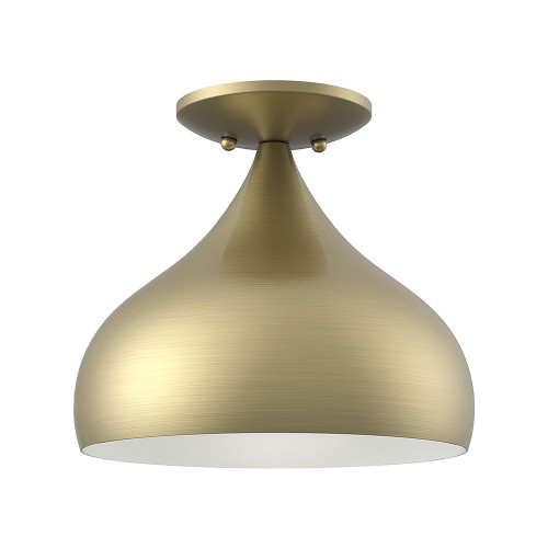 Livex 40980-01 Amador Antique Brass Ceiling Light