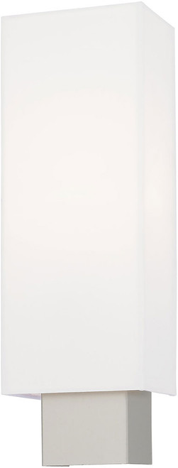 Livex 41092-91 Clark Contemporary Brushed Nickel Wall Sconce Lighting
