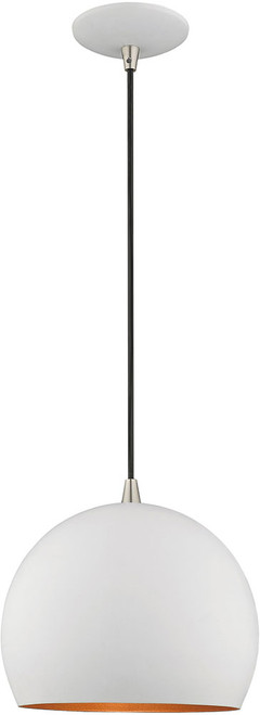 Livex 41181-03 Modern White Mini Hanging Light