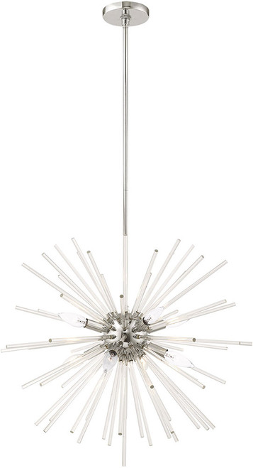 Livex 41256-05 Utopia Polished Chrome Ceiling Chandelier