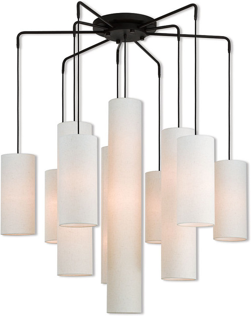 Livex 42657-07 Strathmore Contemporary Bronze Hanging Chandelier