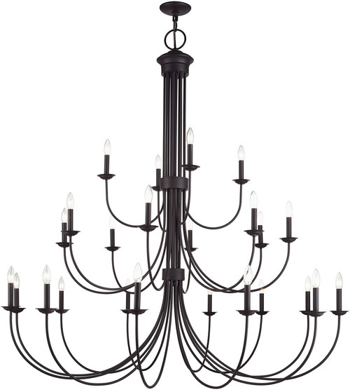Livex 42686-07 Estate Contemporary Bronze Chandelier Light