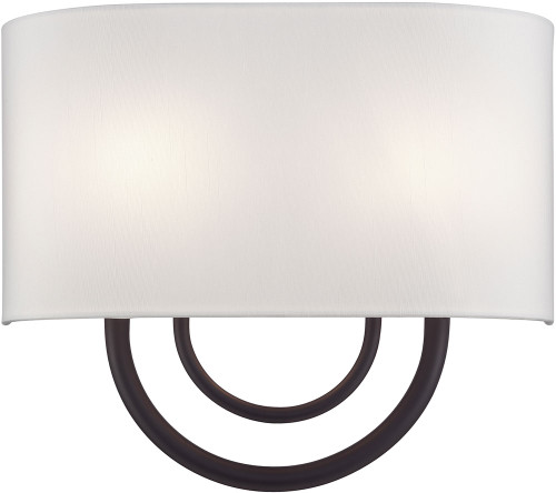 Livex 42892-07 Stratton Contemporary Bronze Wall Light Fixture