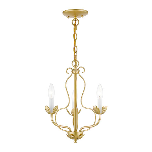 Livex 42903-33 Katarina Contemporary Soft Gold 13" Mini Hanging Chandelier