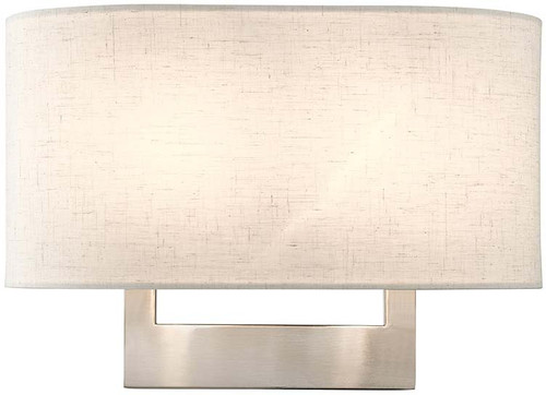 Livex 42933-91 Brushed Nickel 13" Wall Light Sconce