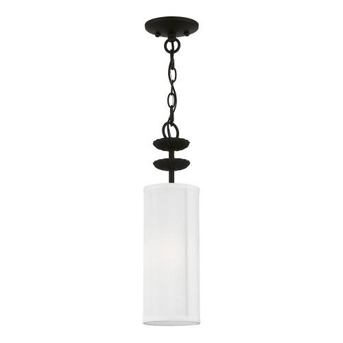 Livex 42981-04 Brookdale Black Mini Hanging Lamp