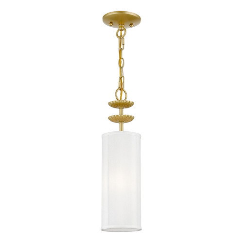 Livex 42981-33 Brookdale Soft Gold Mini Hanging Lamp