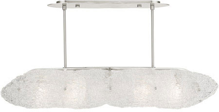 Livex 45438-91 Belvidere Contemporary Brushed Nickel Island Lighting