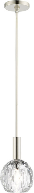 Livex 46321-35 Whitfield Polished Nickel Mini Hanging Light