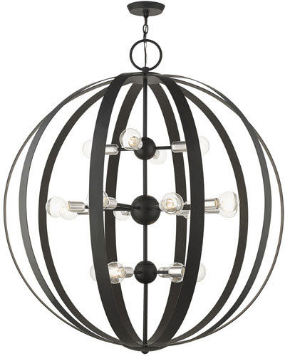 Livex 46418-04 Modesto Modern Black Foyer Lighting
