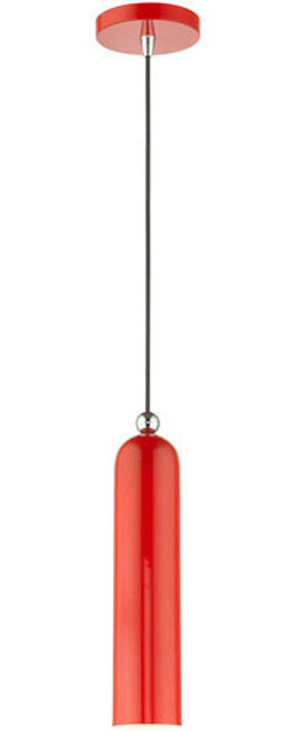 Livex 46751-72 Ardmore Modern Shiny Red Lighting Pendant