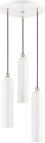 Livex 46753-69 Ardmore Contemporary Shiny White Multi Ceiling Light Pendant