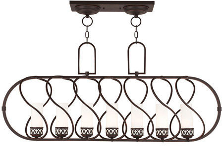 Livex 47196-67 Westfield Modern Olde Bronze Kitchen Island Lighting