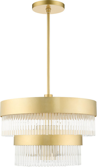 Livex 49824-33 Norwich Soft Gold Mini Ceiling Chandelier