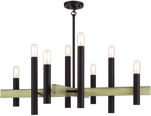 Livex 49996-07 Helsinki Contemporary Bronze / Antique Brass Kitchen Island Lighting