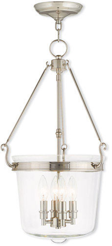 Livex 50486-35 Rockford Polished Nickel Foyer Lighting Fixture