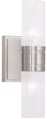 Livex 50692-91 Midtown Modern Brushed Nickel Sconce Lighting